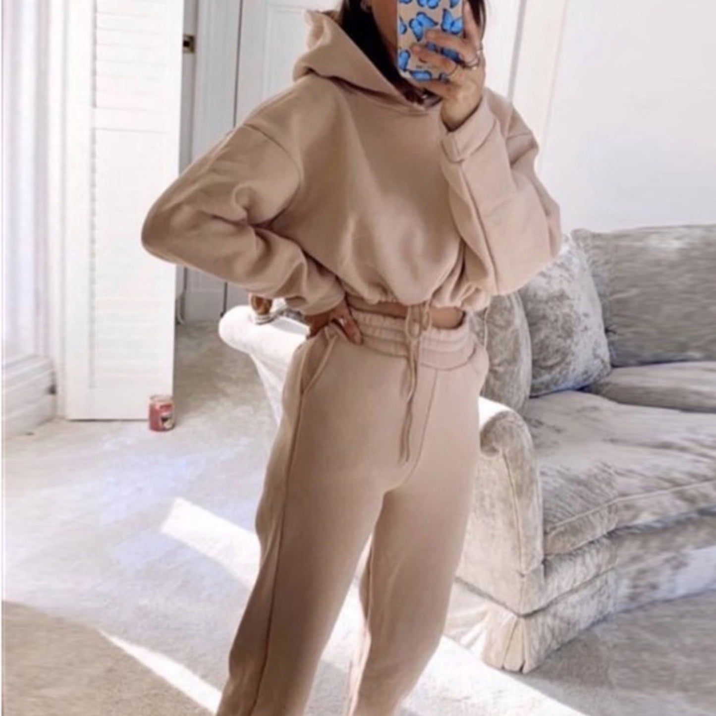 Crop Top TrackSuit 2 Piece