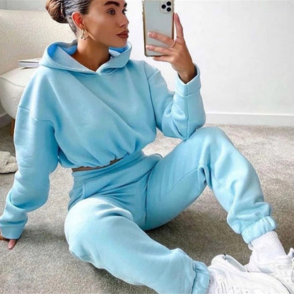 Crop Top TrackSuit 2 Piece