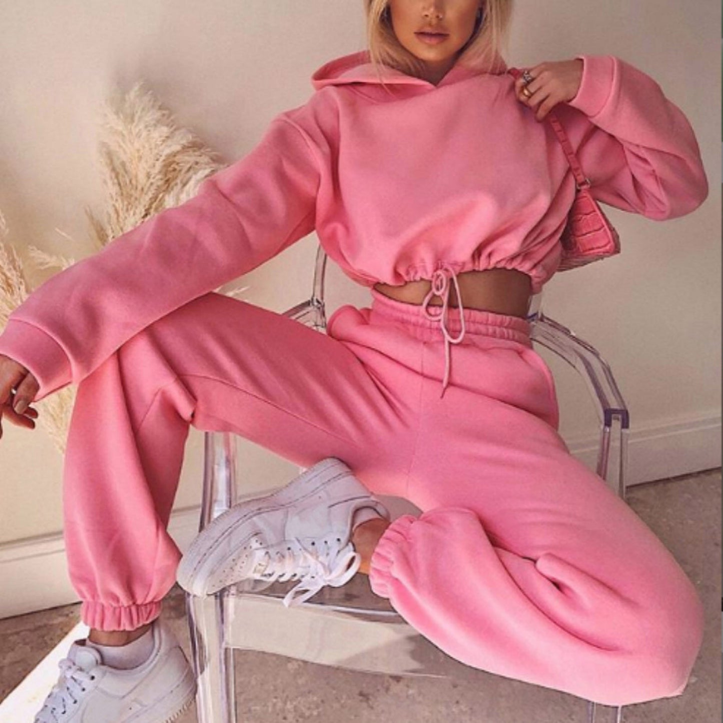 Crop Top TrackSuit 2 Piece